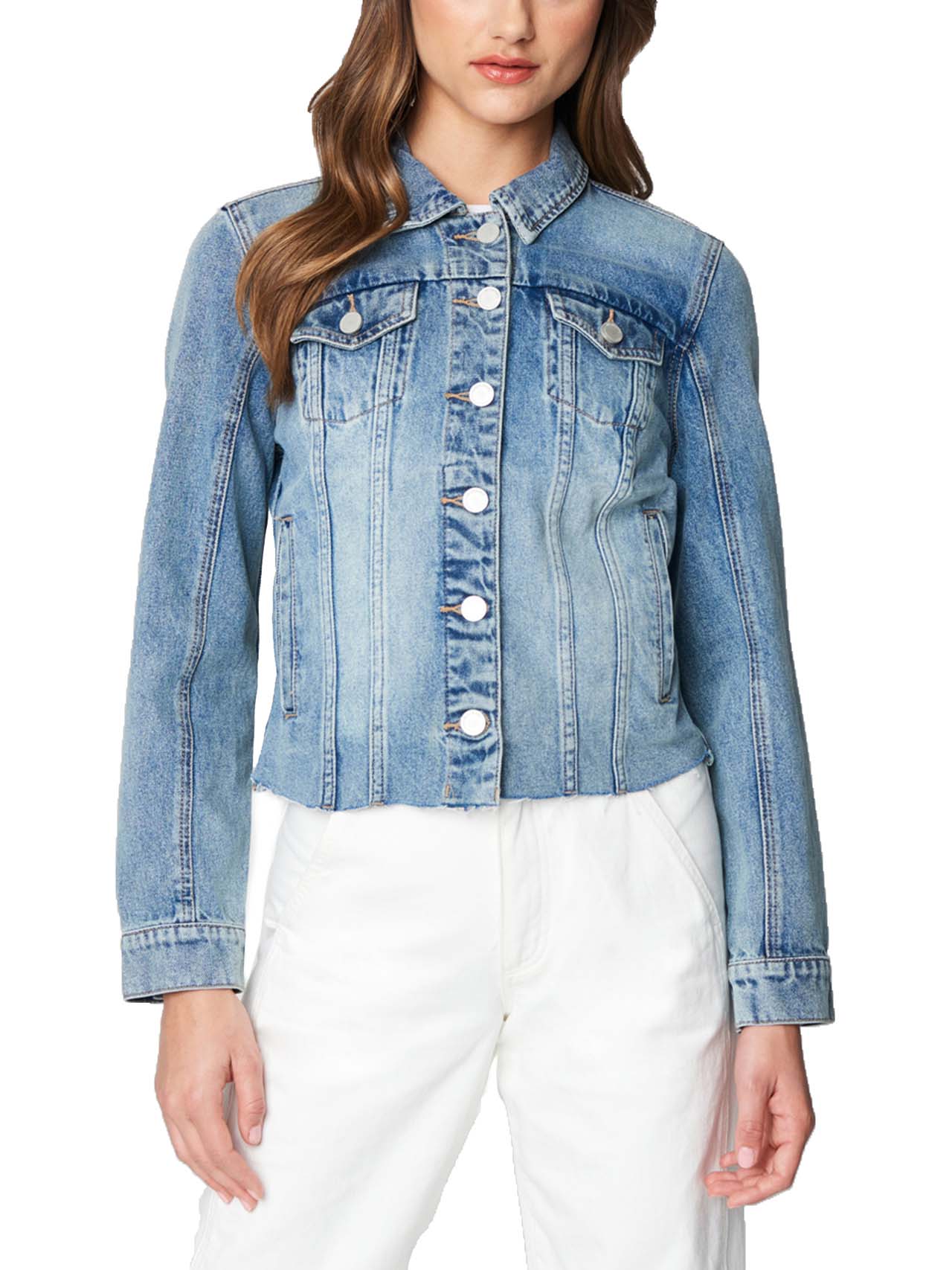  BlankNYC Fitted Denim Jacket - Blue - Bonton