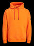  Jack & Jones Classic Waffle Sweat Hoodie - Mandarin Orange - Bonton