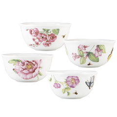 Butterfly Meadow Bloom Dessert Bowls Set of 4