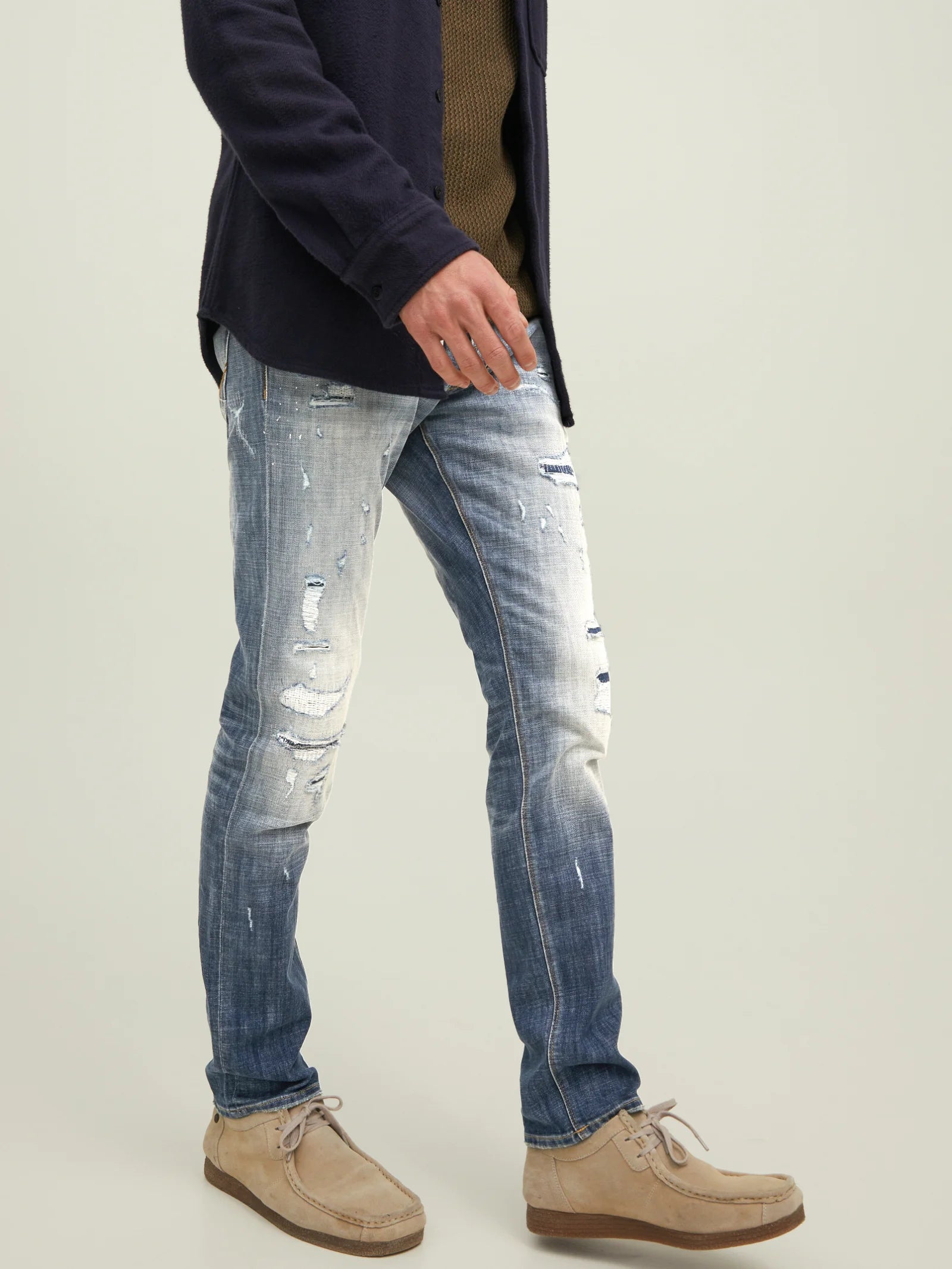  Jack & Jones Glenn Blair Jeans - Blue Denim - Bonton