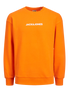  Jack & Jones Jcoswish Crewneck Sweatshirt - Mandarin Orange - Bonton