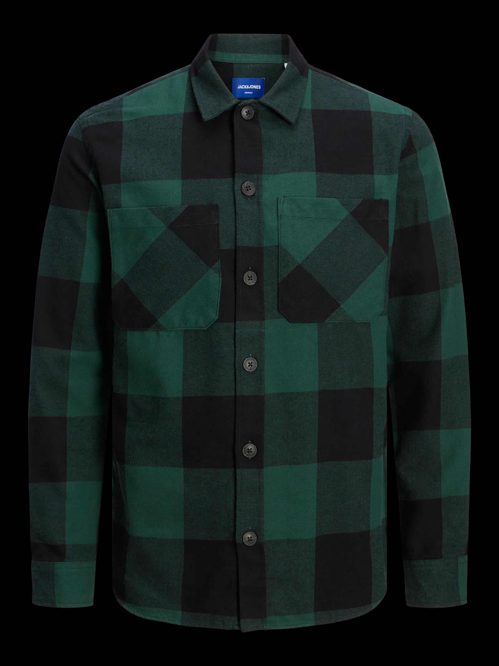  Jack & Jones Blake Comfort Long Sleeve Shirt - Trekking Green - Bonton