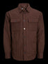  Jack & Jones Jornolan  Quilt Harlow Overshirt Ls - Seal Brown - Bonton