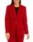 One Button Notch Collar Jacket With Sleeve Zippers