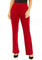 Pull On Faux Fly Wide Leg Trouser In Ponte