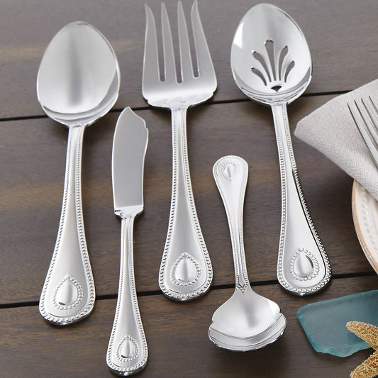 French Perle Flatware Set 65-Piece