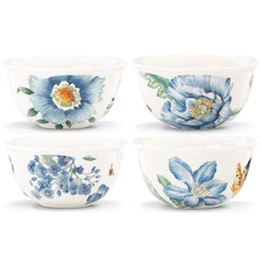 Butterfly Meadow Blue Dessert Bowls Set of 4