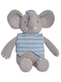  Alvin the Elephant Knitted Ragdoll - Blue - Bonton