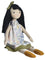 Jedda Doll in Blue and Green Printed Dress