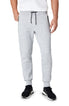  Tahari Fleece Angled Zip Jogger - Heather Grey - Bonton