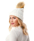  Cable Knit Beanie 1 - Ivory - Bonton