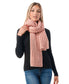  Cozy Ribbed Scarf - Blush - Bonton