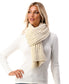  Cozy Ribbed Scarf - Ivory - Bonton