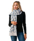  Cozy Leopard Scarf - Blue - Bonton