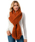  Knit Scarf - Rust - Bonton