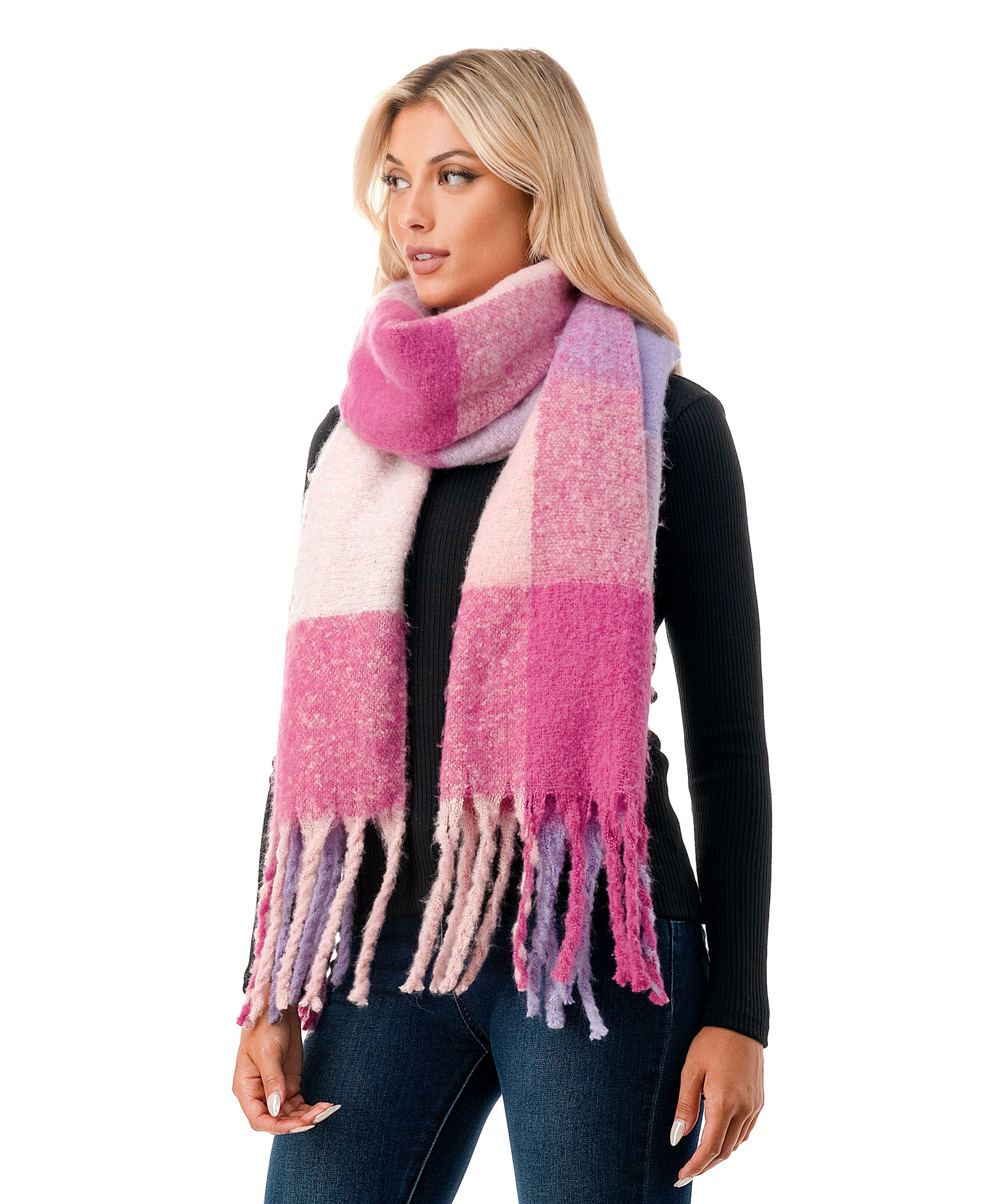  Scarf 2 - Pink - Bonton