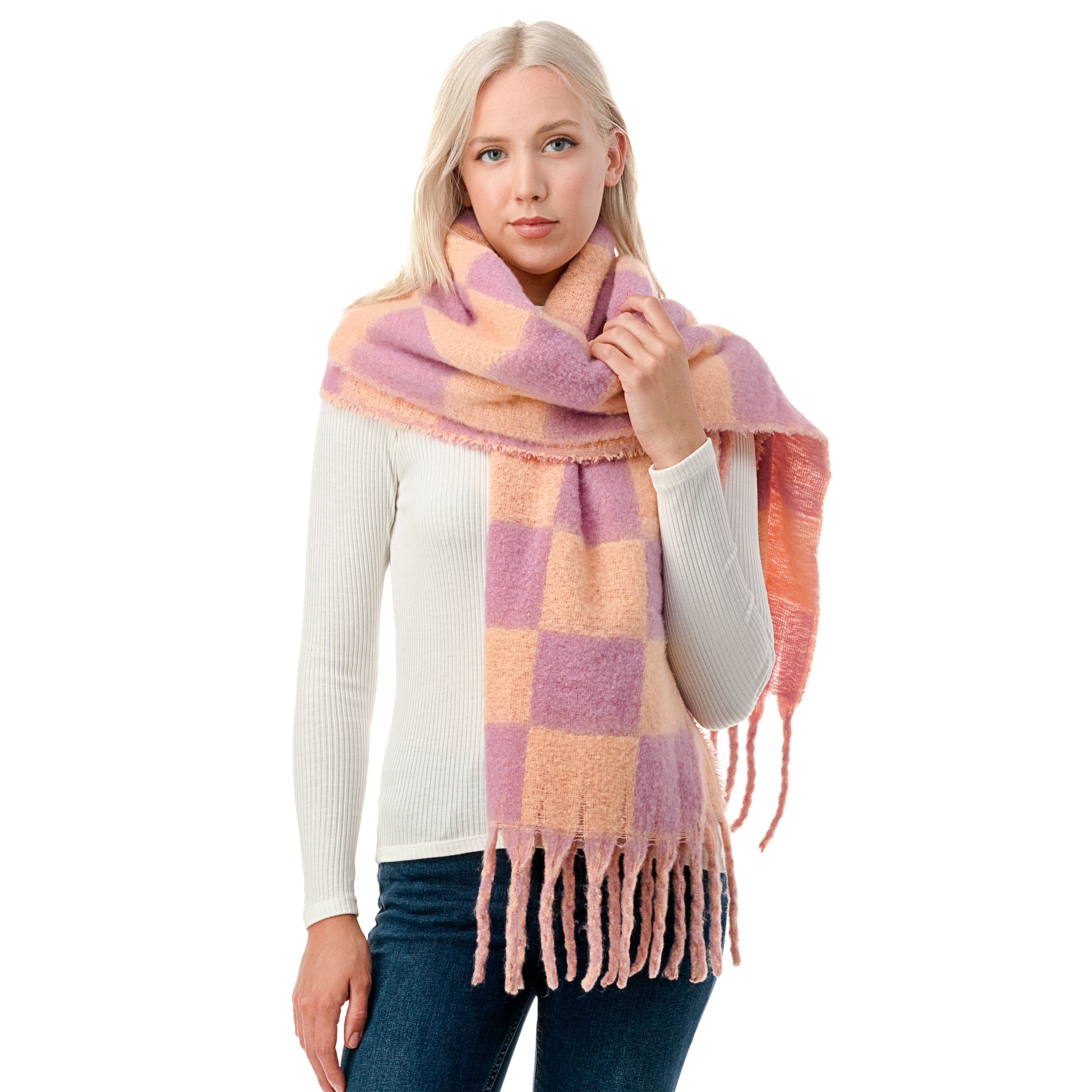  Scarf 3 - Peach - Bonton