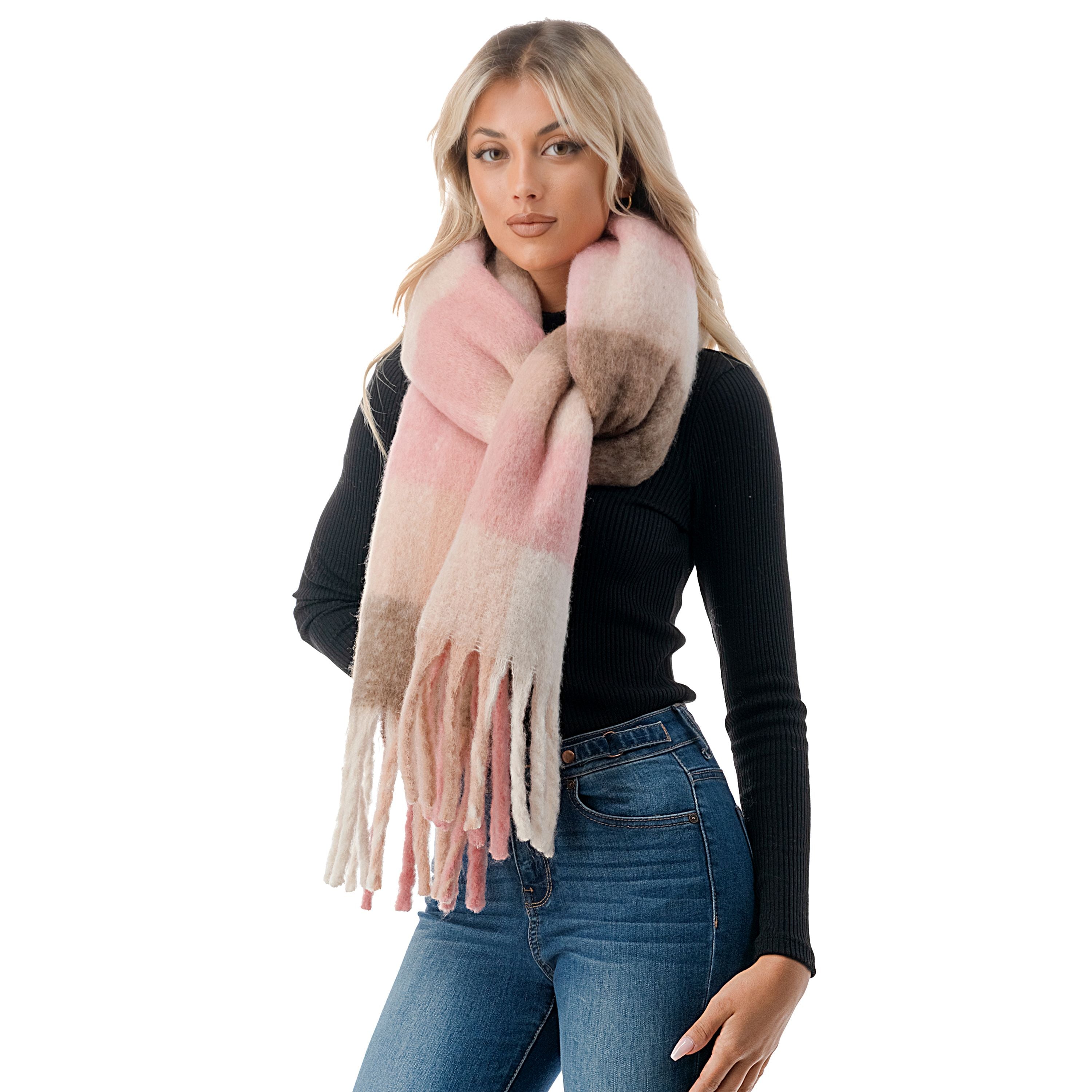  Scarf 7 - Pink - Bonton