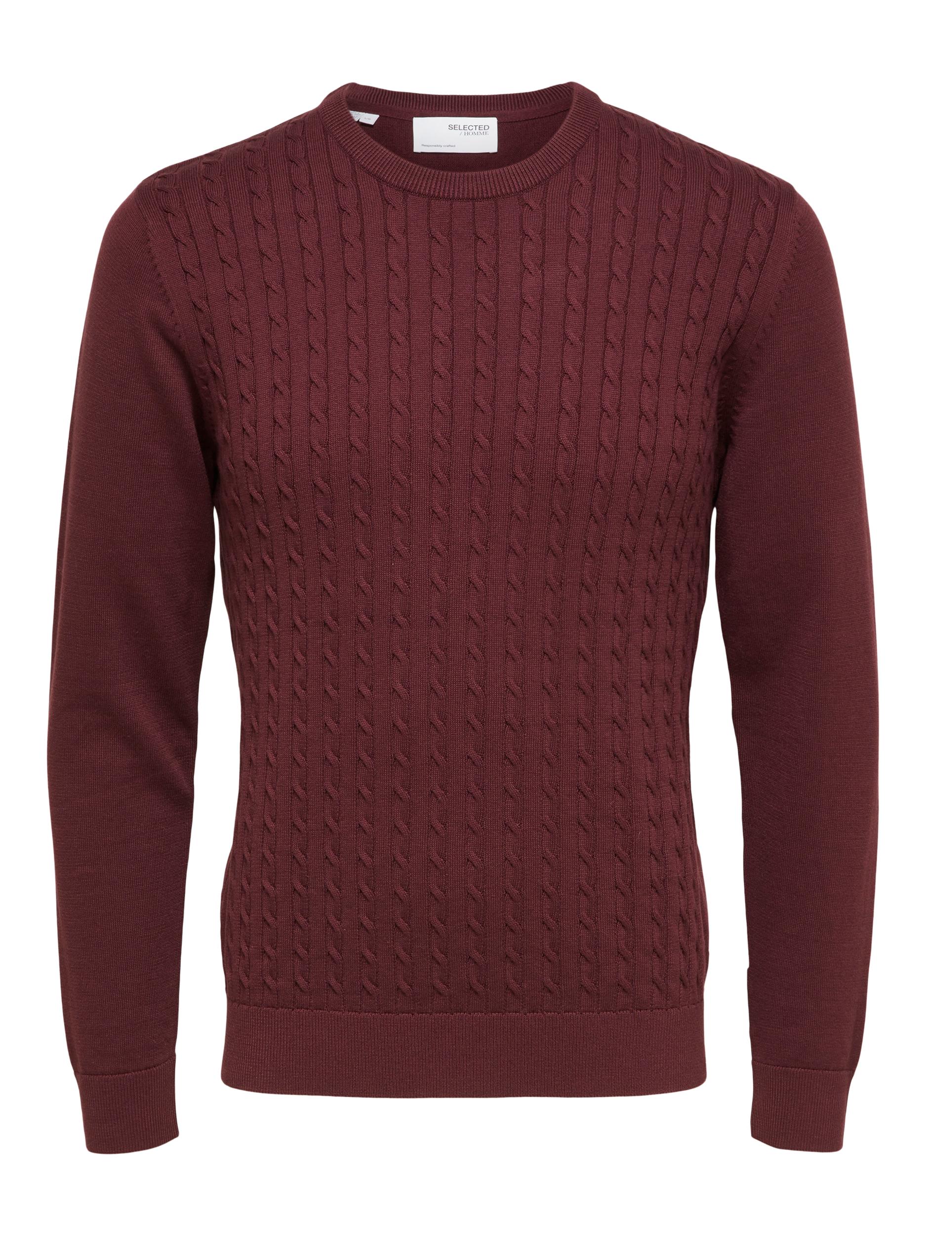  Aiko Knit Cable Crew - Port Royale - Bonton