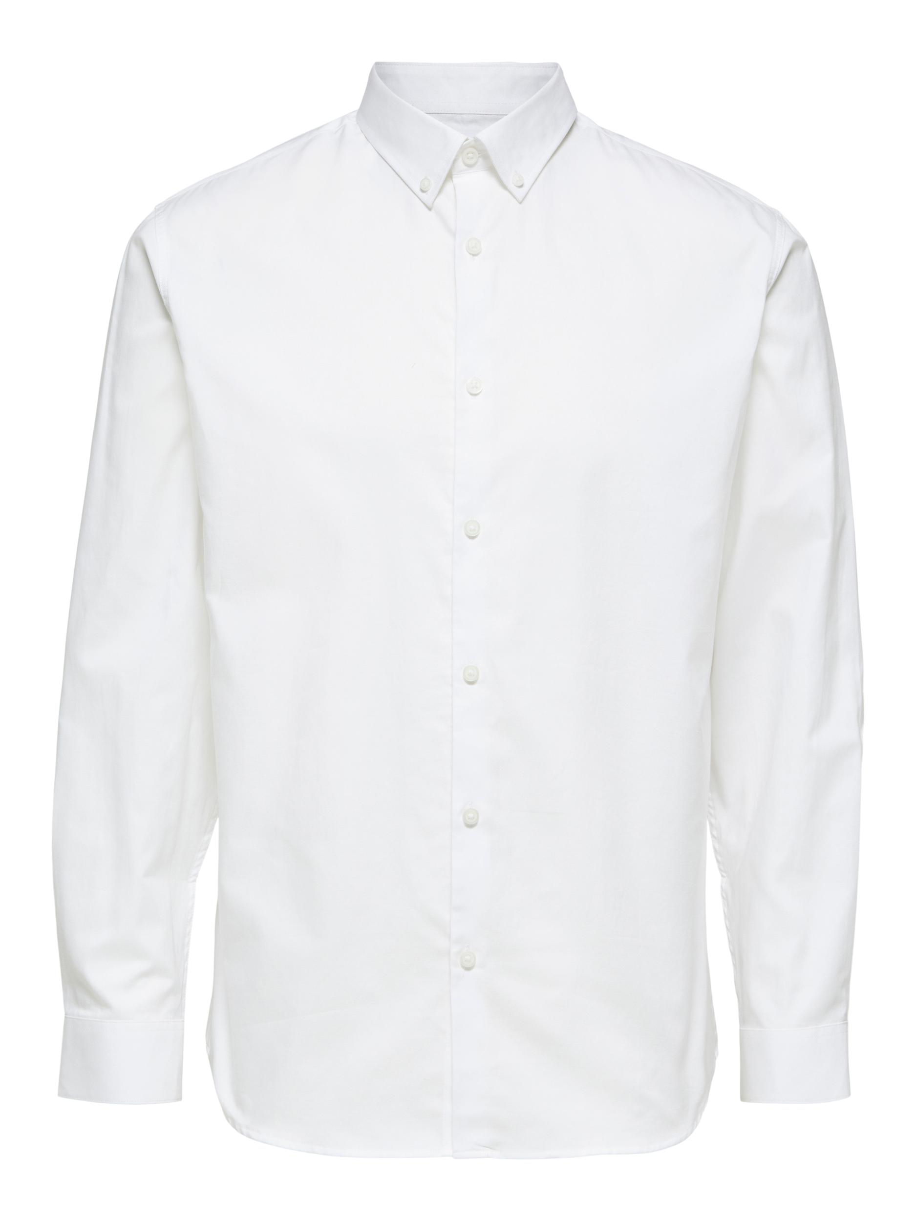  Reg Pinpoint Shirt Classic - Bright White - Bonton