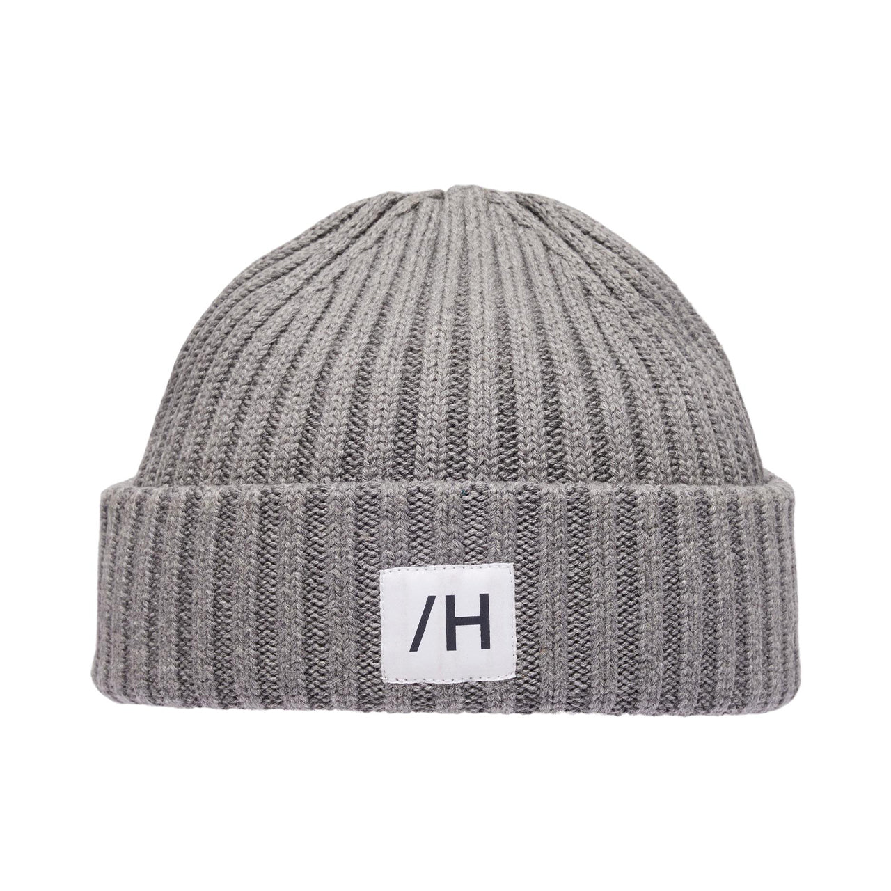  Henrik Cotton Beanie - Medium Grey Melange - Bonton