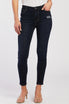  Alisia Mid Rise Skinny Jean With Distressed Detail - Rinse - Bonton