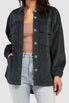  Lance Long Sleeve Novelty Button Down Front Flap Chest Pockets Corduroy Shacket - Forest - Bonton