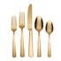  Oneida Aptitude Gold 20-Piece Flatware Set - Gold - Bonton