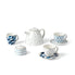  Lenox Blue Bay 9-Piece Tea Set - White / Blue - Bonton