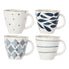  Lenox Blue Bay Dessert Mugs Set of 4 - White / Blue - Bonton