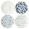 Blue Bay Dessert Plates Set of 4