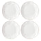 Blue Bay White Dinner Plates Set of 4