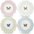  Lenox Butterfly Meadow Dessert Plates Set of 4 - White - Bonton