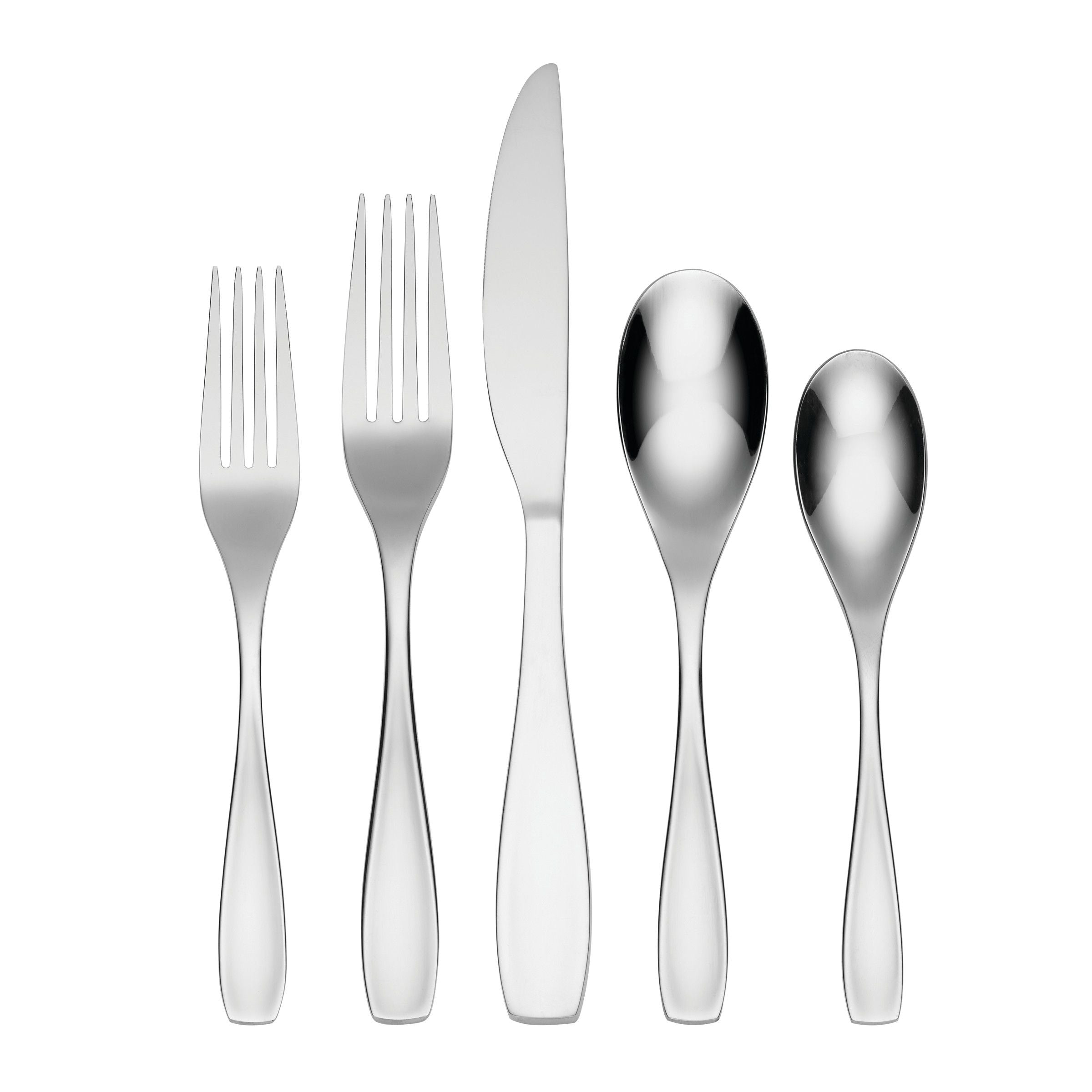  Oneida Calm 45-Piece Flatware Set - Stainless Steel - Bonton