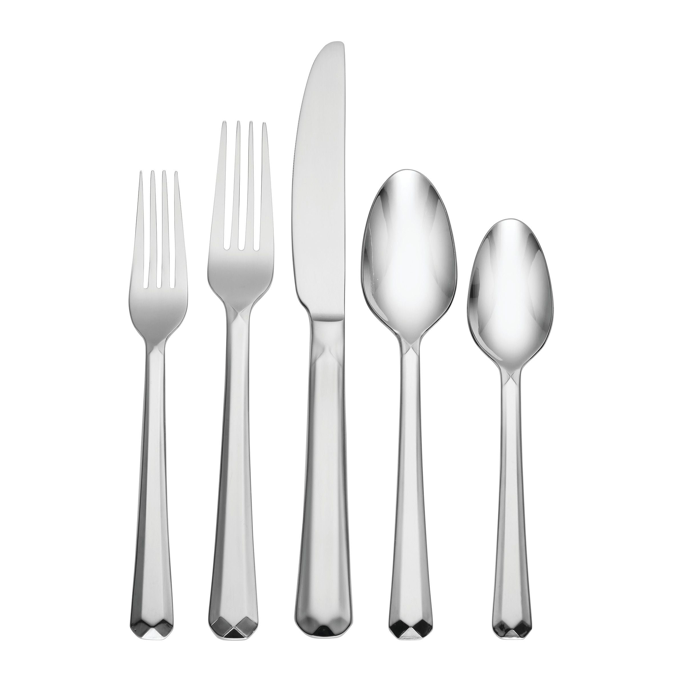  Oneida Chroma 65-Piece Flatware Set - Stainless Steel - Bonton