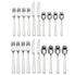  Lenox Continental Dining 20-Piece Flatware Set - Stainless Steel - Bonton