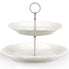  Lenox French Perle Two-Tiered Server - White - Bonton