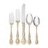  Oneida Golden Mandolina 45-Piece Flatware Set - Stainless Steel / Gold - Bonton