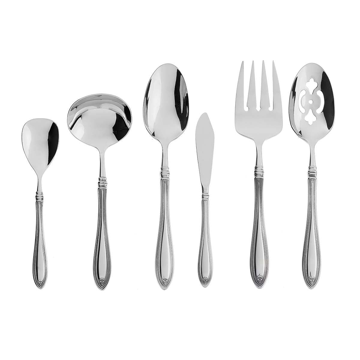  Oneida Sheraton 6-Piece Serving Set - Stainless Steel - Bonton