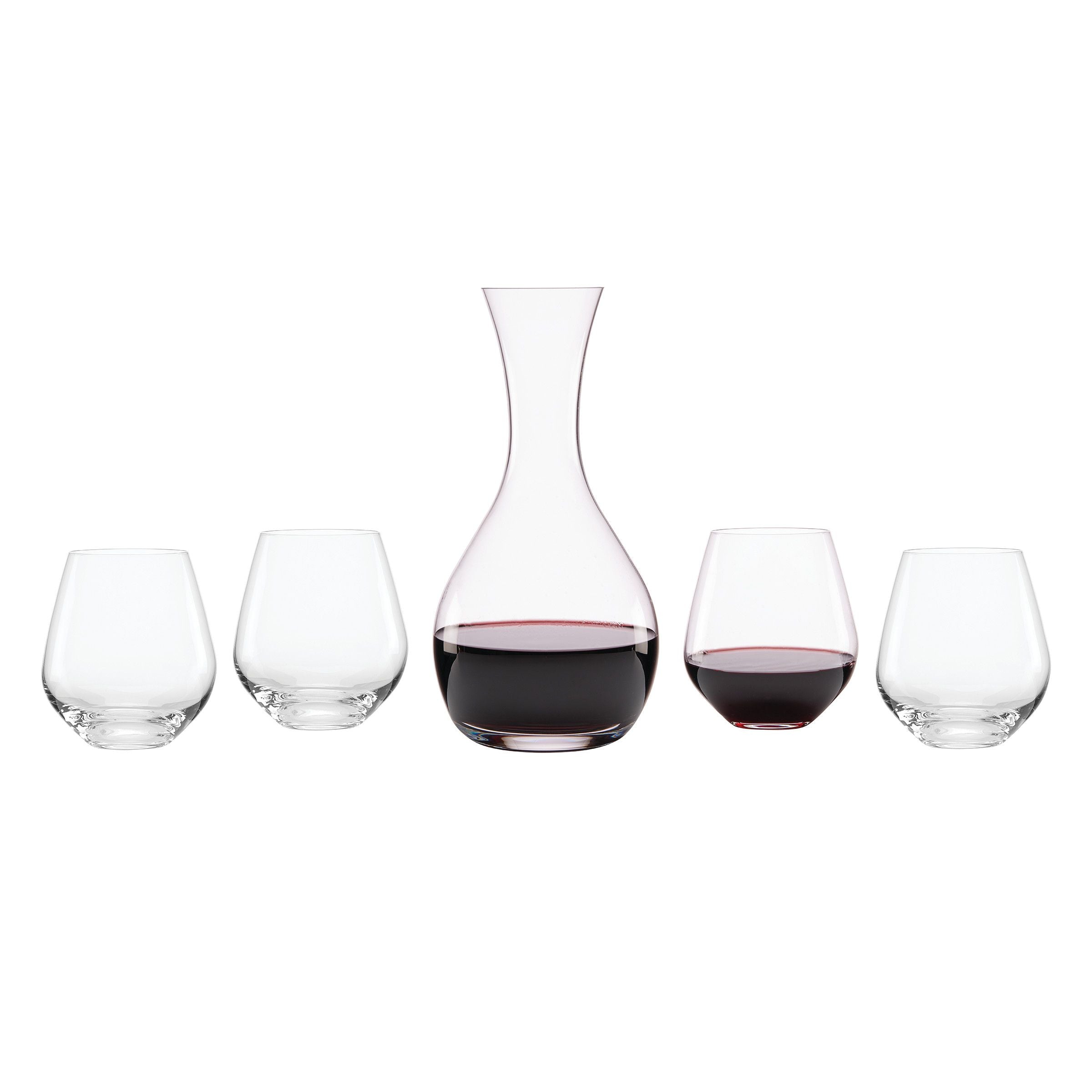  Lenox Tuscany Classics 5-Piece Decanter & Glass Set - Clear - Bonton