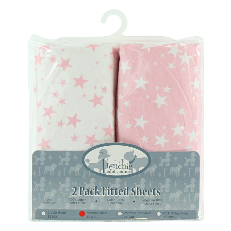 2 -Pack Fitted Pack-N-Play Sheets
