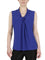 Sl Knot Front Solid Ity Knit Top