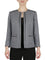 1 Button Jacket With Roll Tab Stretch Crepe Jacket