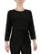 3 Quater Tie Front Solid Ity Top