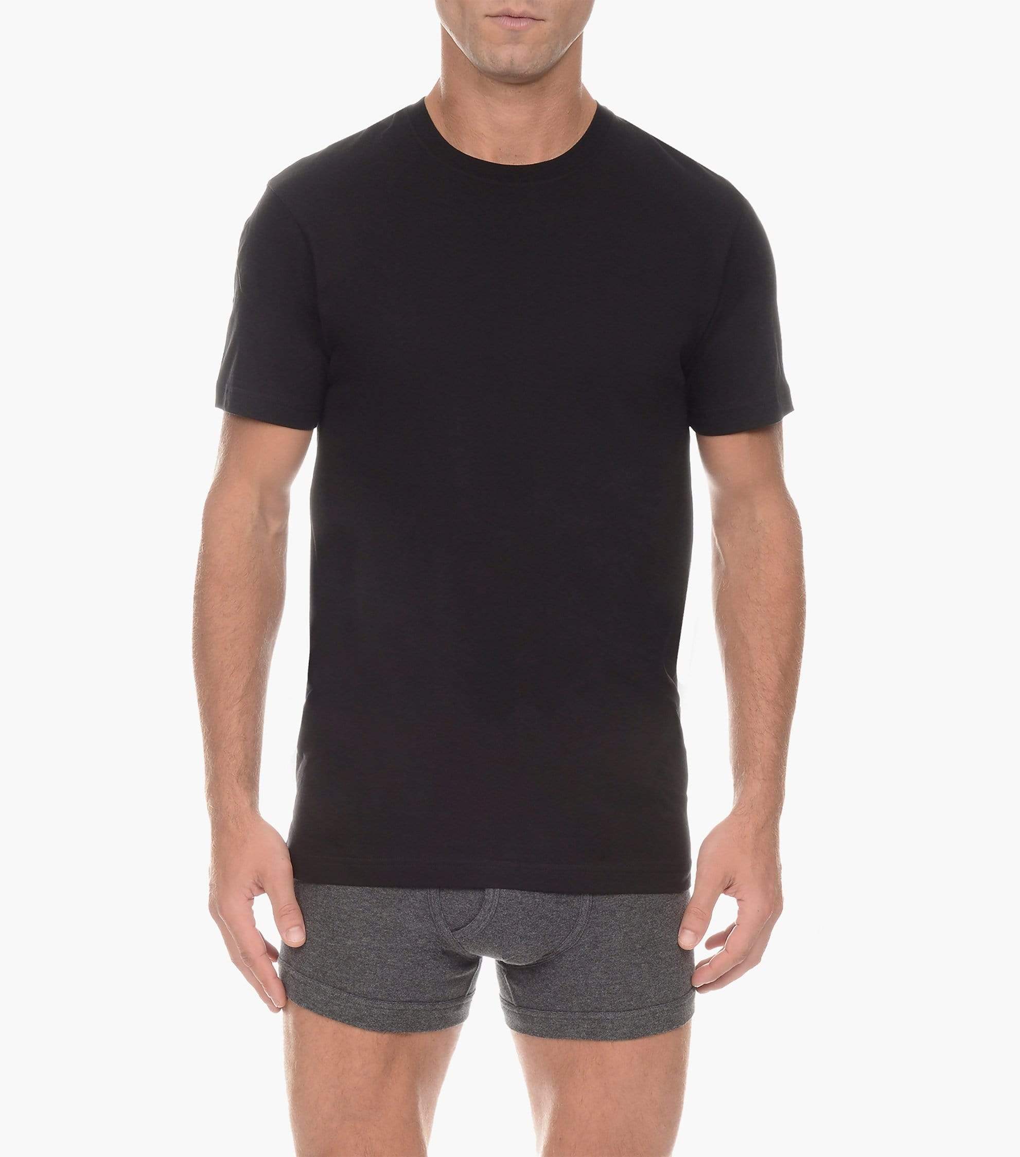  2xist Cotton 3 Packs Crewneck Tee - Black - Bonton