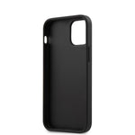 iPhone 12 mini - Silicone Black Vertical Logo With Microfiber Interior - U.S. Polo Assn.