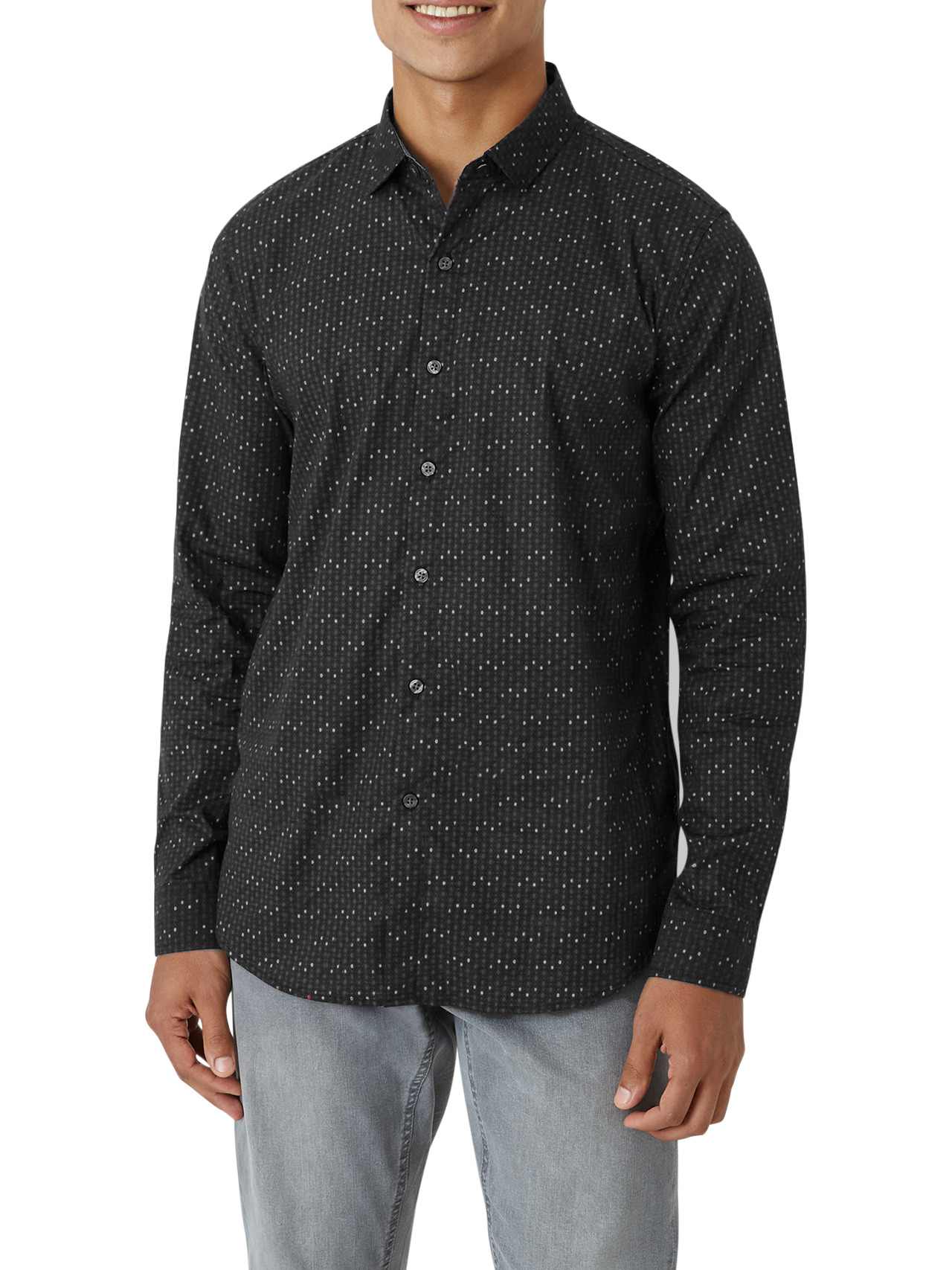  DKNY Garnet Woven Shirt - Black - Bonton