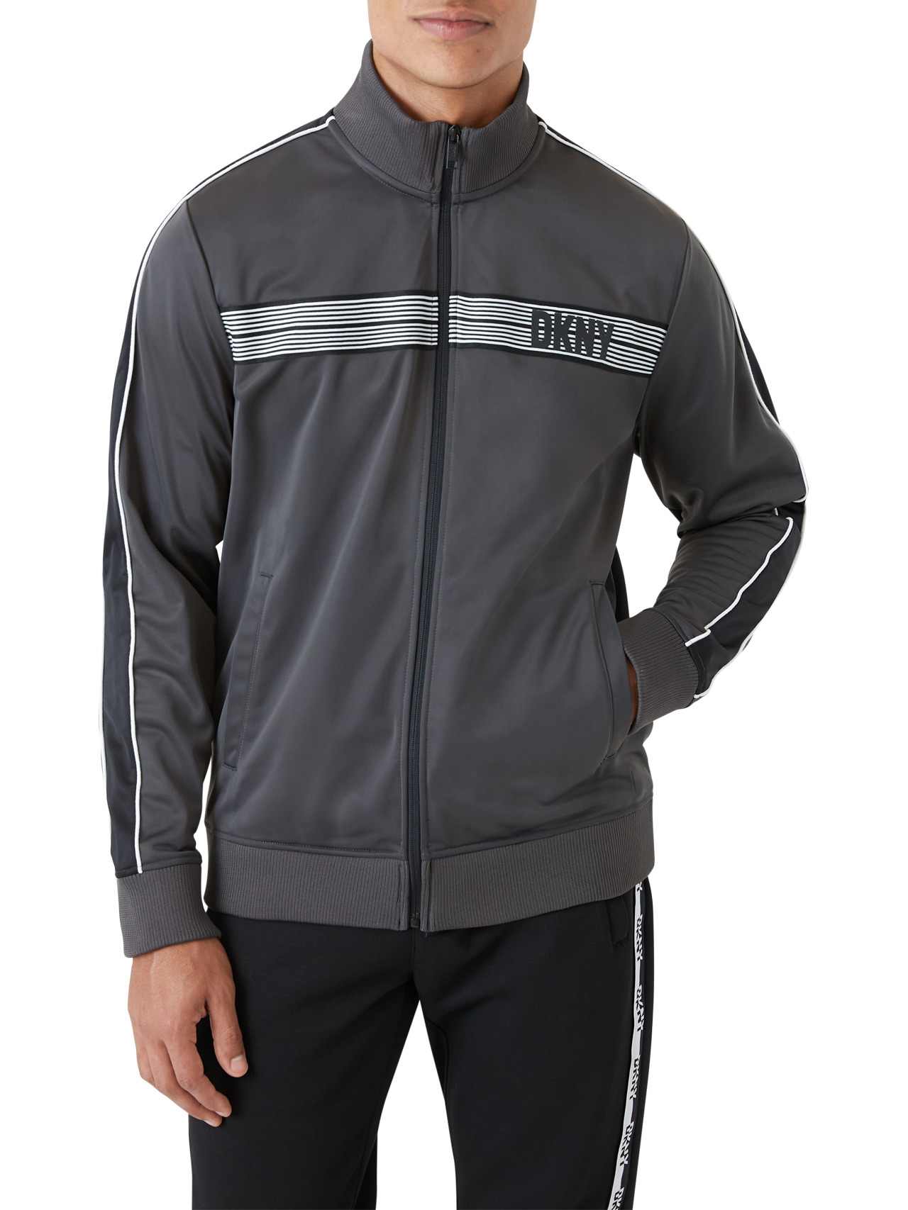  DKNY Royal Track Jacket - Charcoal - Bonton