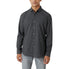  DKNY Walden Button Front Long Sleeve Shirt - Black - Bonton