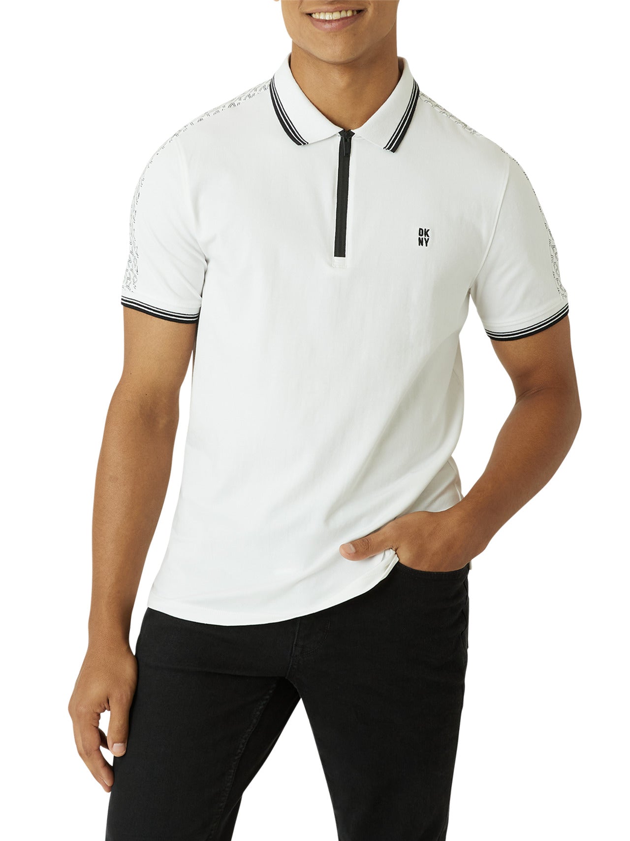  DKNY Hearst Polo - White - Bonton